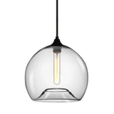 Suspension Verre Linéaire 3 Lumières Suspension avec Transparent Abat-Jour pour Salle