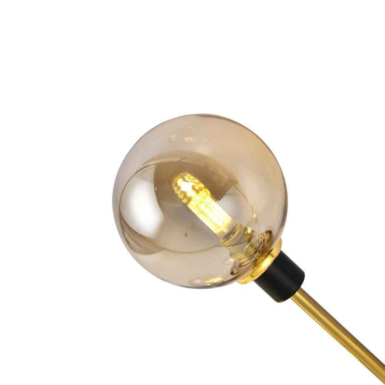 Plafonnier Laiton Moderne 5 Lumières Semi-Encastré Luminaire pour Salon
