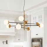 Lustre Salon Spoutnik en Laiton 120 cm