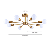 Plafonnier 8 Lumières Sputnik Semi-Encastré pour Cuisine