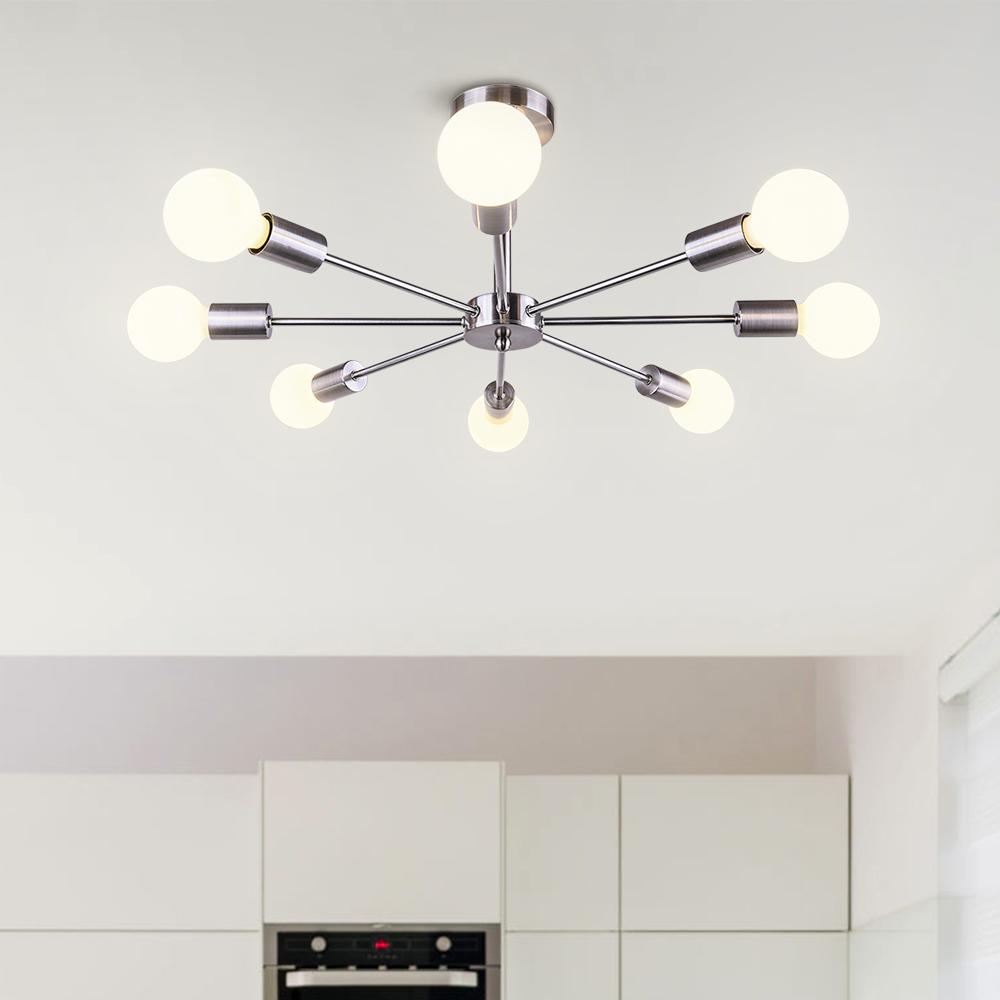Plafonnier 8 Lumières Sputnik Semi-Encastré pour Cuisine
