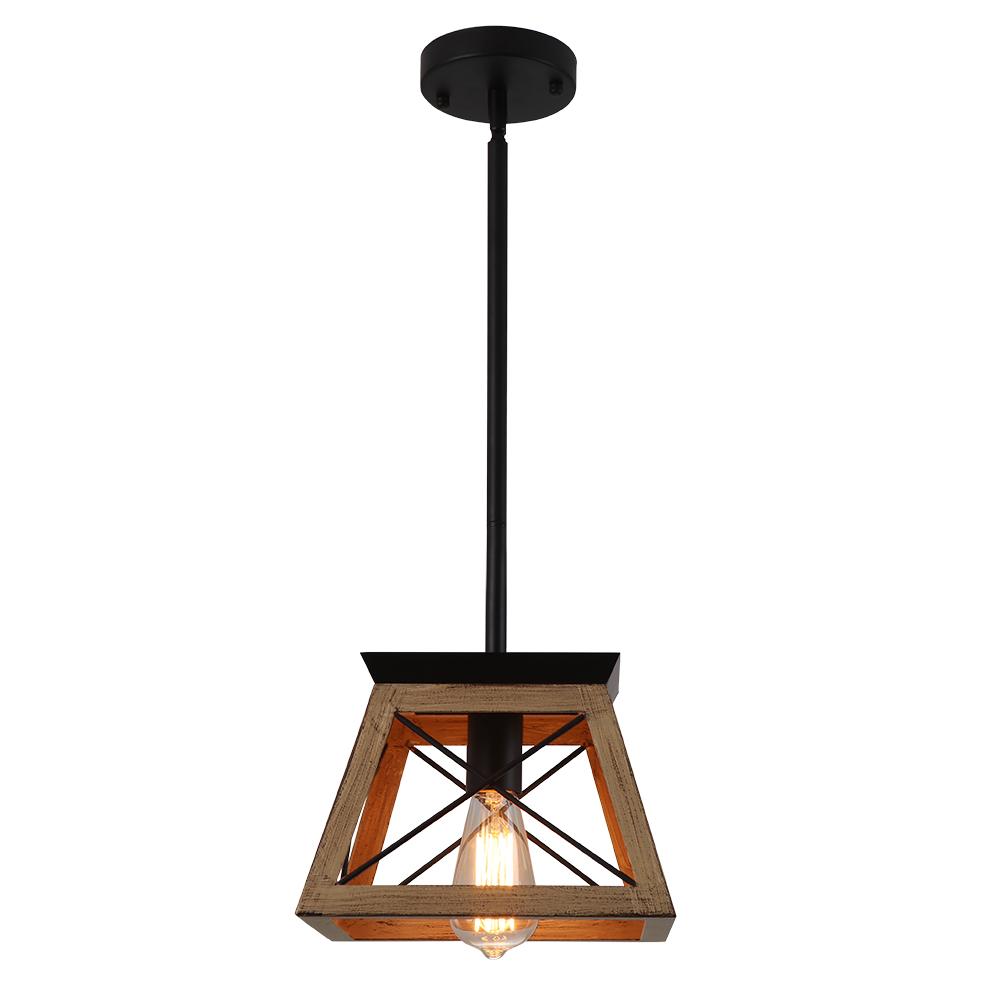 Suspension Luminaire Campagne Chic Rustique 1 Lumière Simple Mini pour Salle à Manger