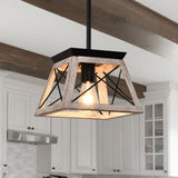 Suspension Luminaire Campagne Chic Rustique 1 Lumière Simple Mini pour Salle à Manger