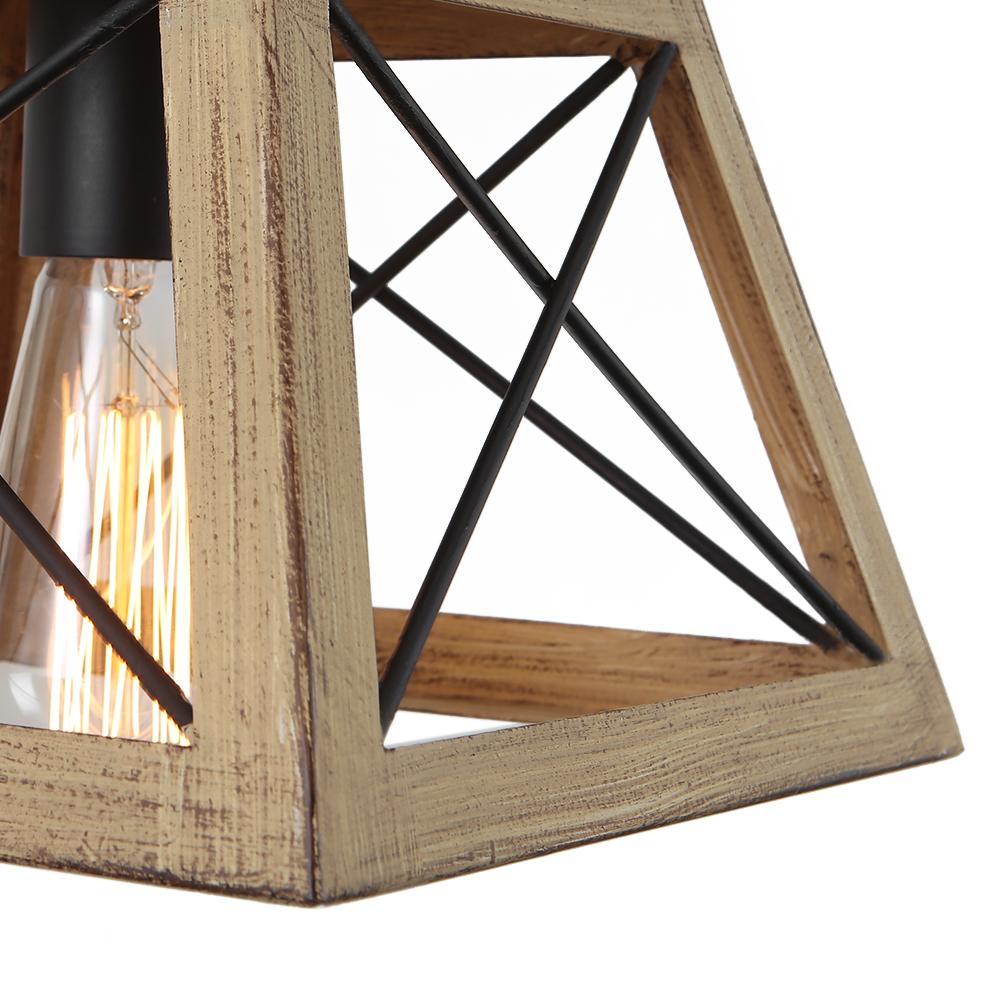 Suspension Luminaire Campagne Chic Rustique 1 Lumière Simple Mini pour Salle à Manger