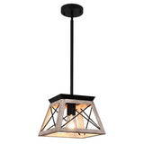 Suspension Luminaire Campagne Chic Rustique 1 Lumière Simple Mini pour Salle à Manger