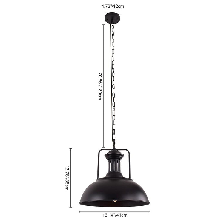 Suspension Salle à Manger Dôme en Métal 41 cm