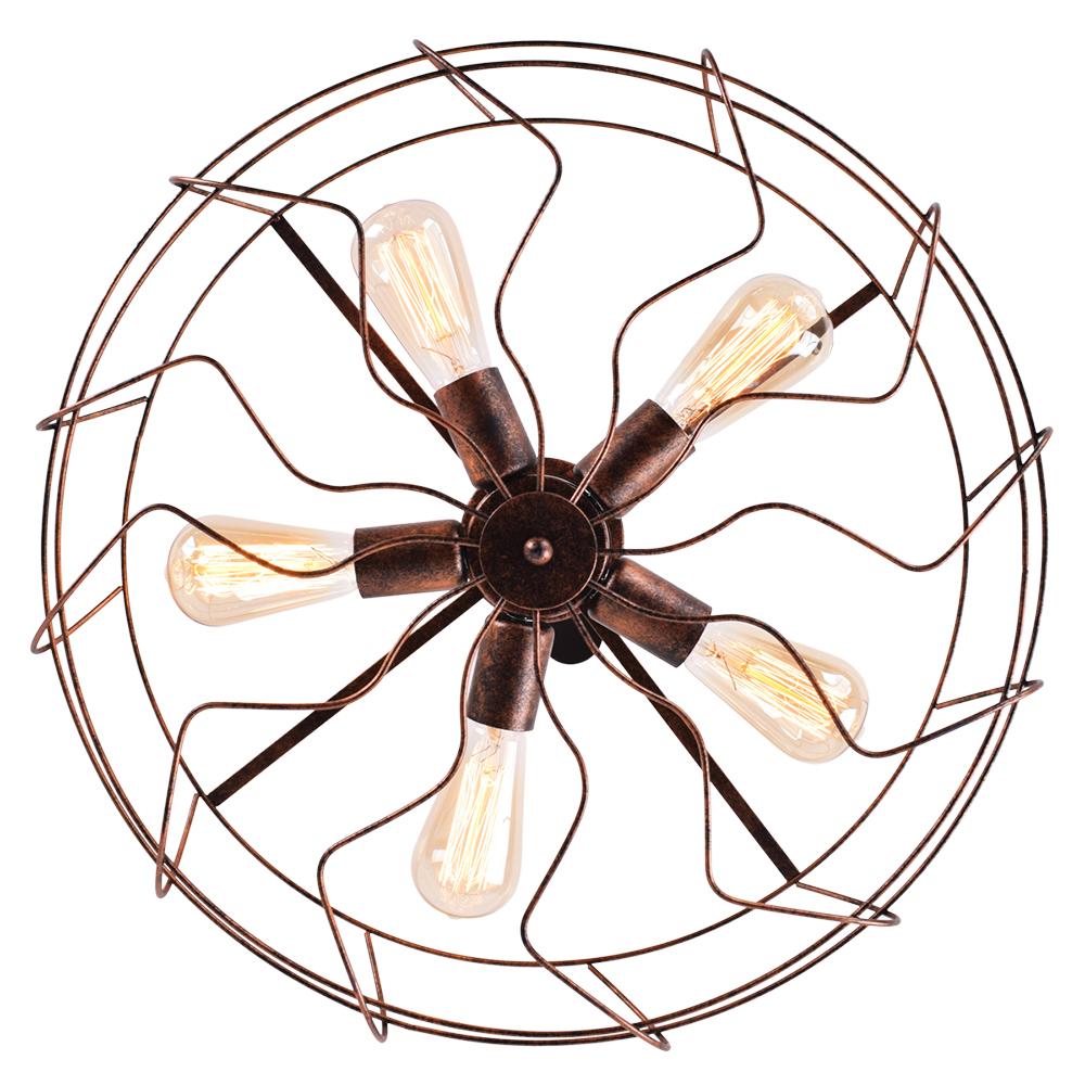 Plafonnier Vintage Industriel Semi-Encastré pour Cuisine
