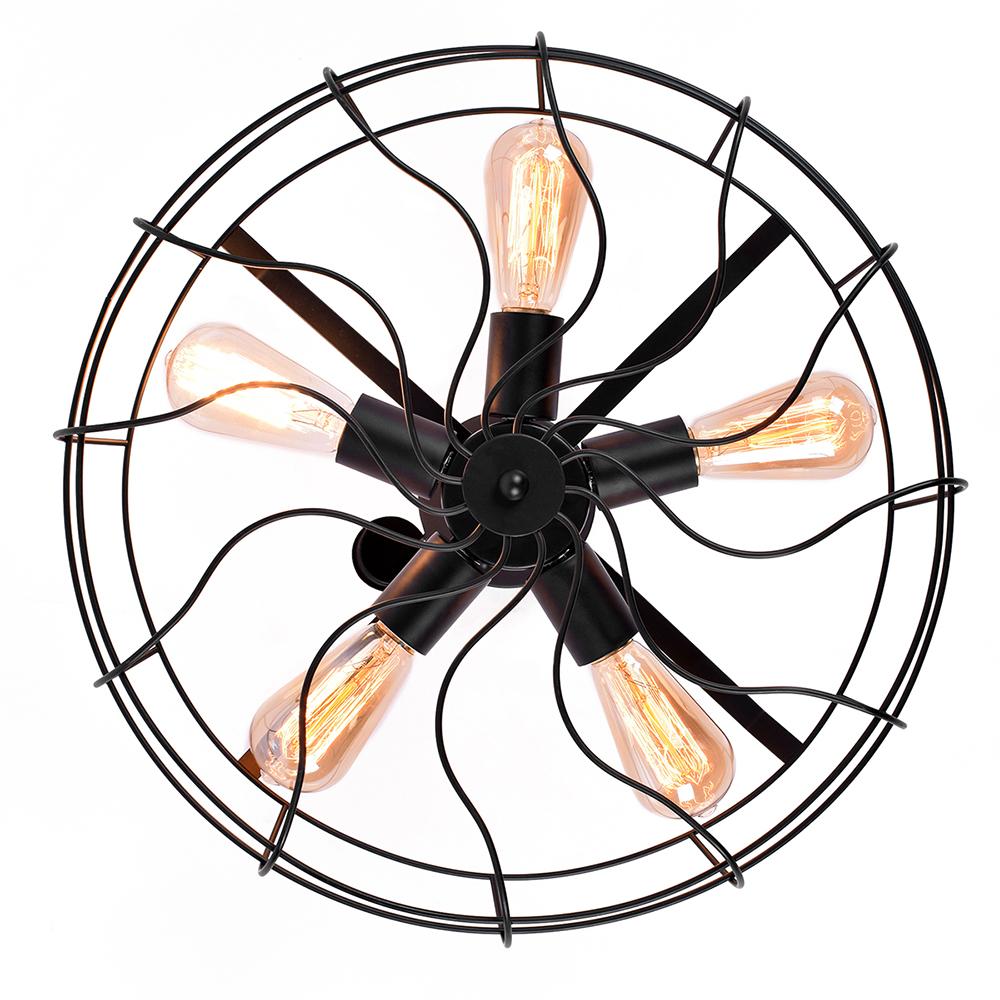 Plafonnier Vintage Industriel Semi-Encastré pour Cuisine
