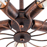 Plafonnier Vintage Industriel Semi-Encastré pour Cuisine