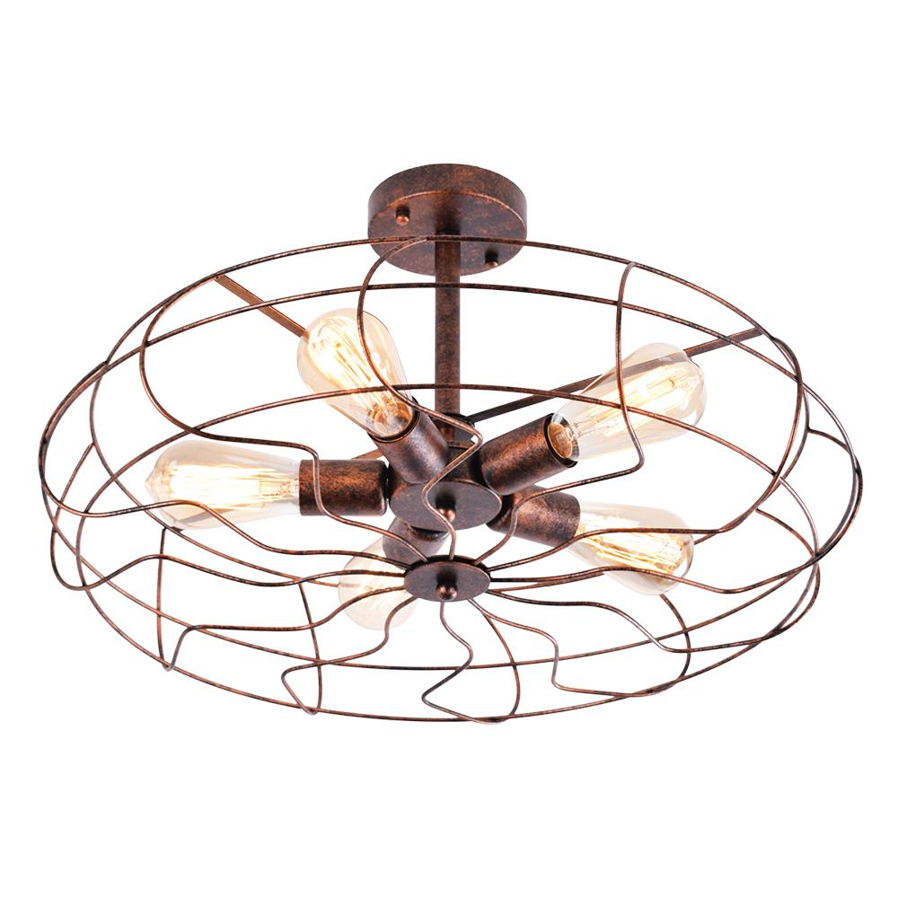 Plafonnier Vintage Industriel Semi-Encastré pour Cuisine