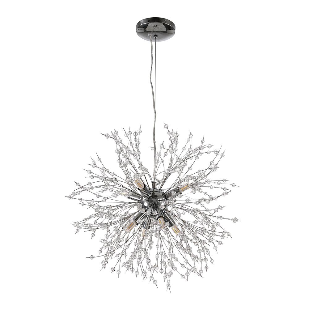 Lustre Luxe 8 Lumières Sputnik Feu d'Artifice pour Salon