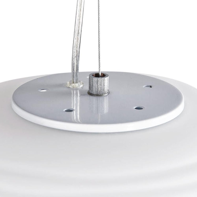 Suspension Salle à Manger en Verre Blanc 19 cm