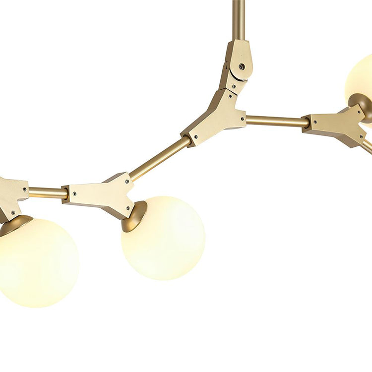 Lustre Salon Sphère en Laiton