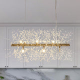 Lustre Cristal Moderne 9 Lumières pour Salle à Manger