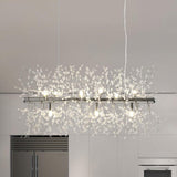 Lustre Cristal Moderne 9 Lumières pour Salle à Manger