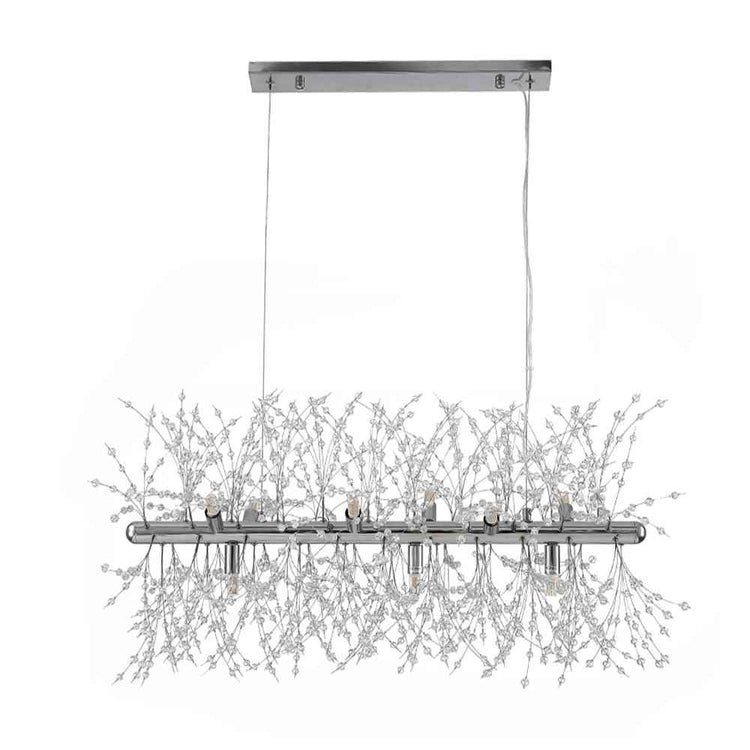 Lustre Cristal Moderne 9 Lumières pour Salle à Manger