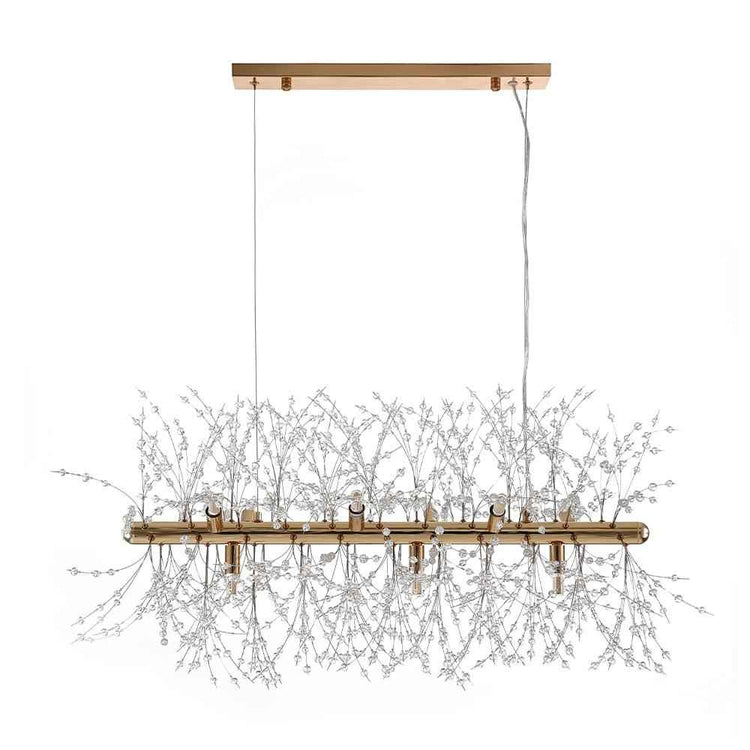 Lustre Cristal Moderne 9 Lumières pour Salle à Manger