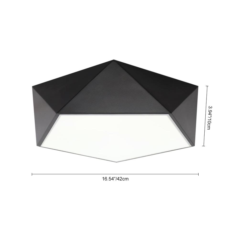 Plafonnier LED Moderne Noir