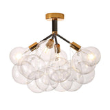 Lustre Boule Verre / Moderne Semi-Encastré pour Salle à Manger