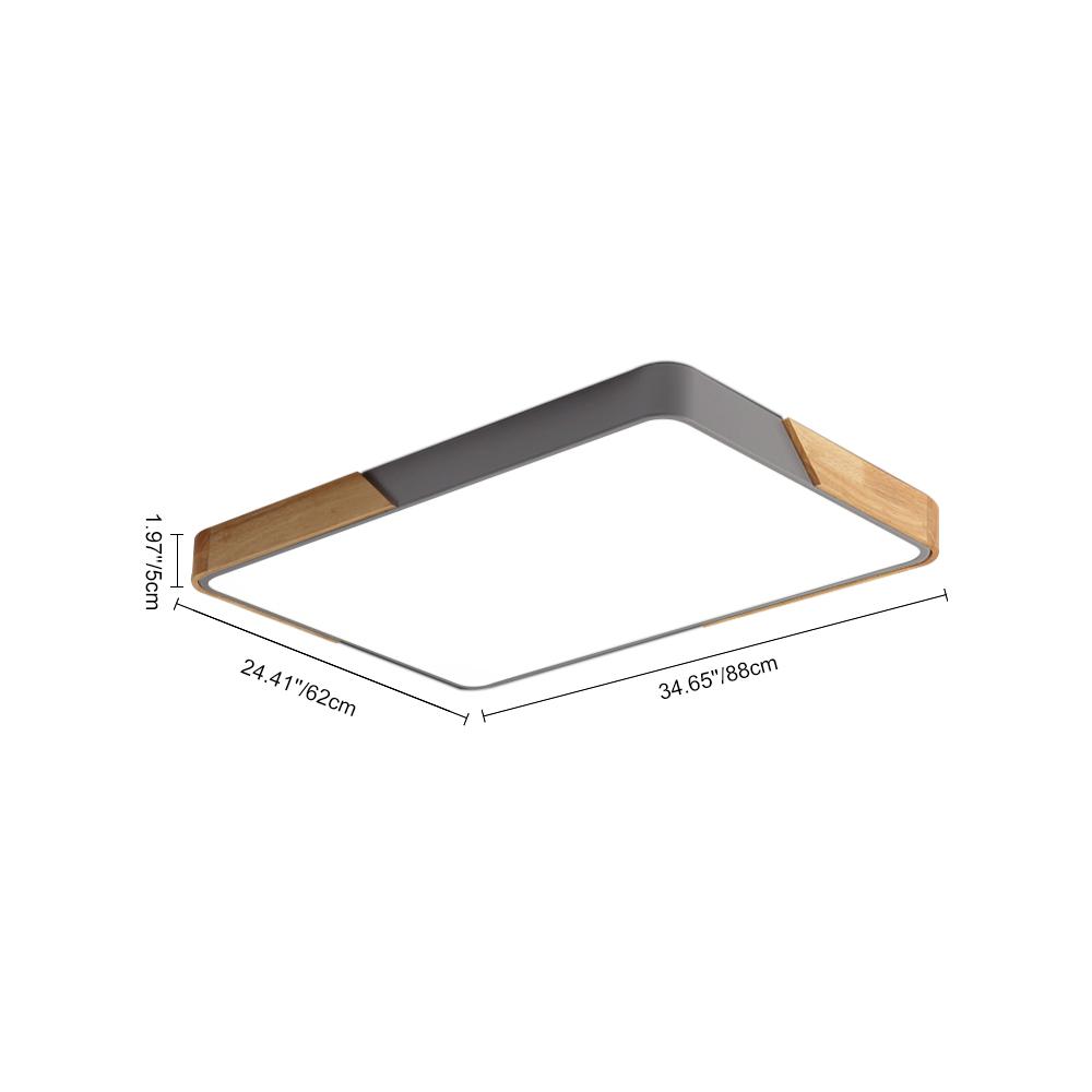 Plafonnier LED Moderne Rectangulaire pour Cuisine