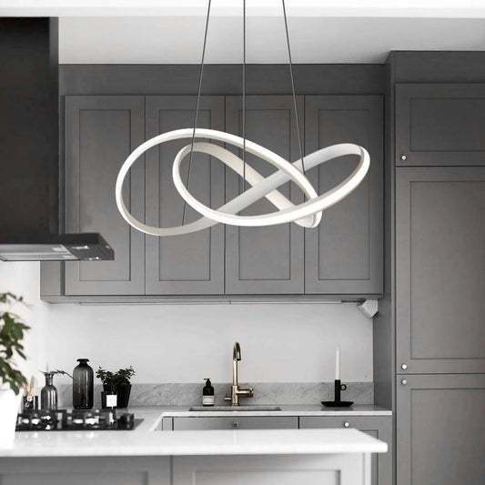 Lustre LED Moderne Twisted Ruban