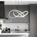 Lustre LED Moderne Twisted Ruban
