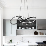 Lustre LED Moderne Twisted Ruban