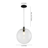 Lustre Cuisine Boule en Verre