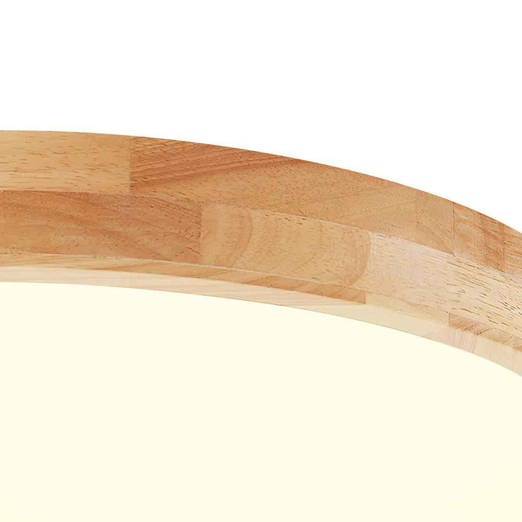Plafonnier LED Bois Dimmable Scandinave pour Cuisine