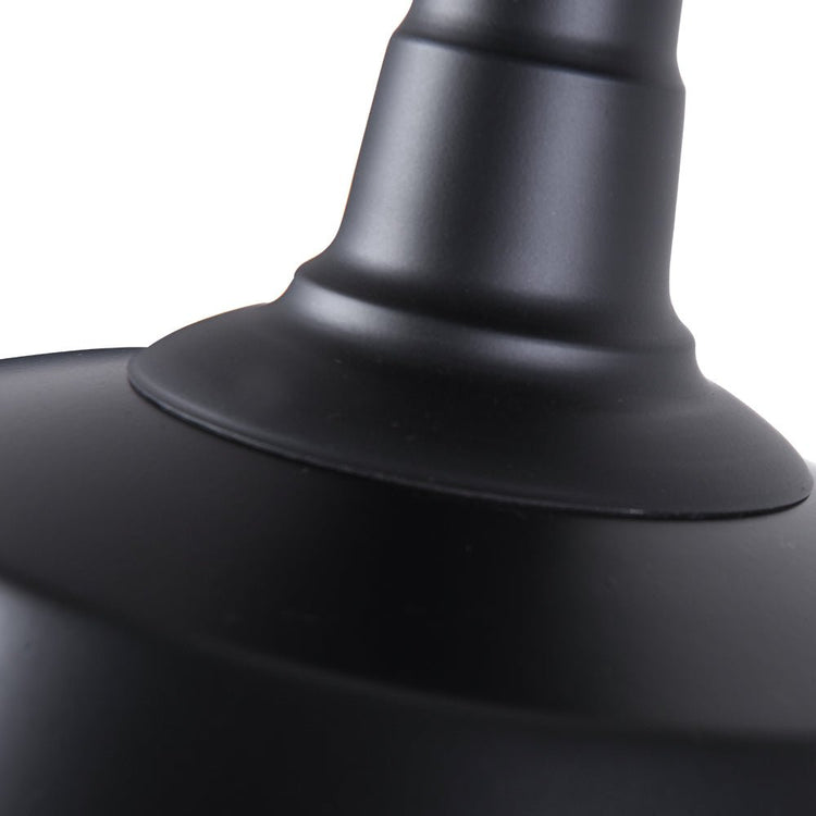 Plafonnier 1 Lumière Noir Pot Lid Semi-Encastré 10.2"