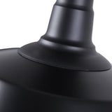 Plafonnier 1 Lumière Noir Pot Lid Semi-Encastré 10.2"