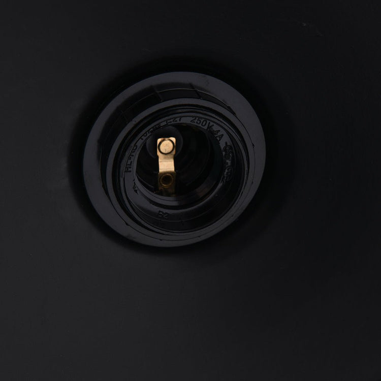 Plafonnier 1 Lumière Noir Pot Lid Semi-Encastré 10.2"