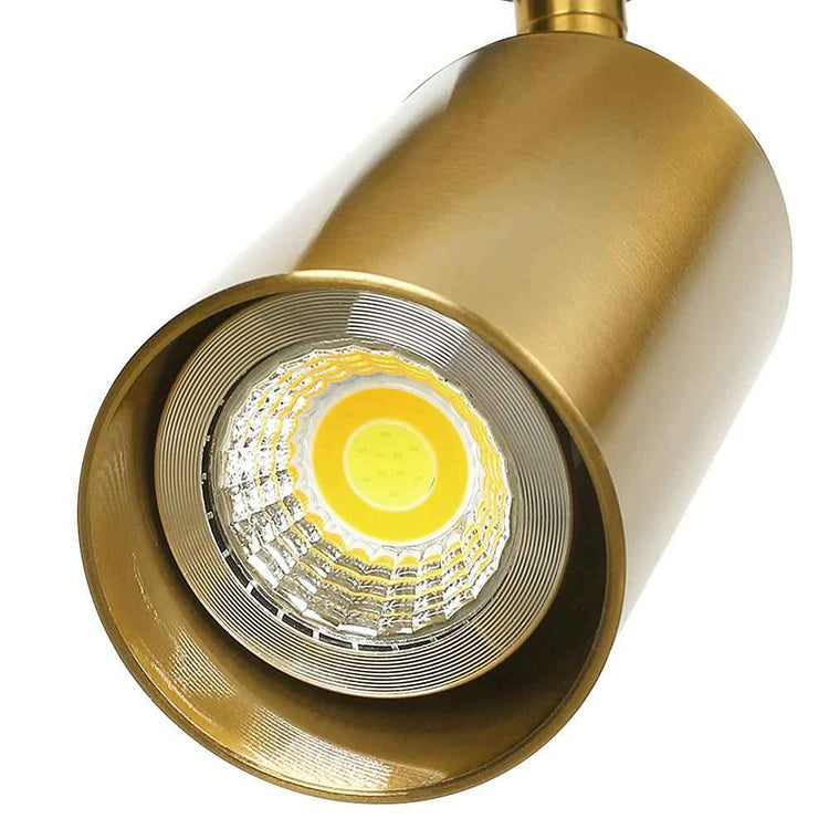 Plafonnier Laiton 1 Lumière Orientable Spot sur Rail pour Cuisine