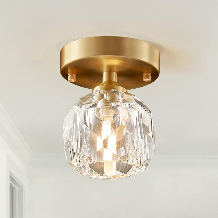 Plafonnier Salle de Bain en Cristal
