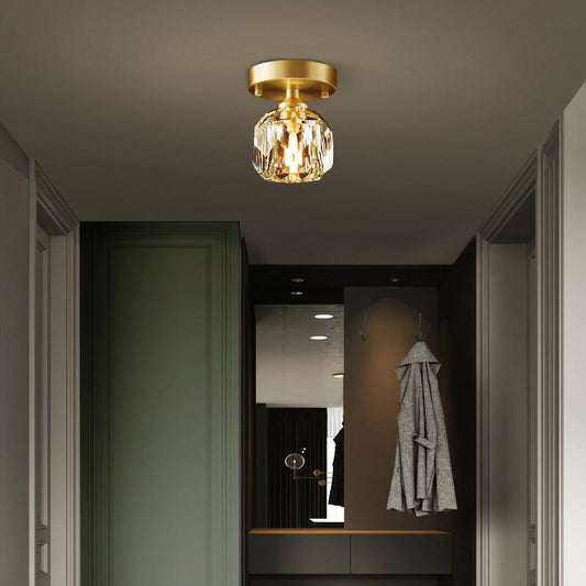 Plafonnier Salle de Bain en Cristal