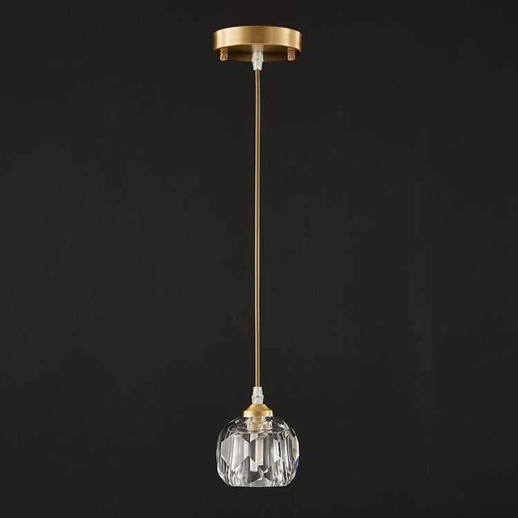 Suspension Cristal 1 Lumière pour Salle à Manger