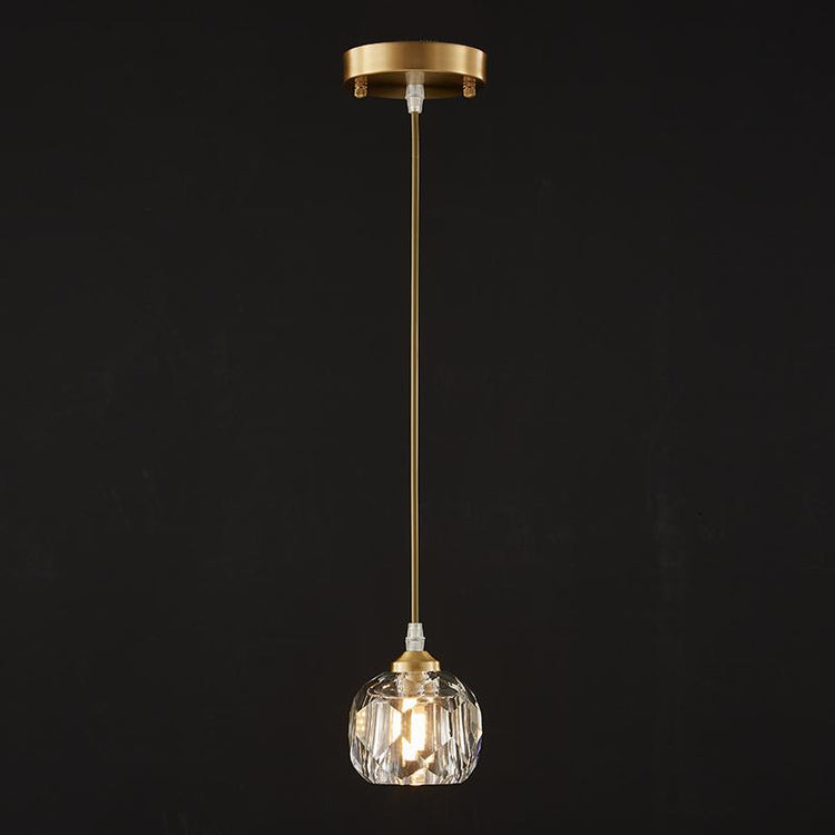 Suspension Cristal 1 Lumière pour Salle à Manger
