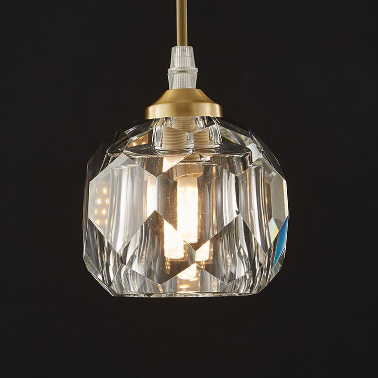 Suspension Cristal 1 Lumière pour Salle à Manger