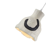 Suspension Wabi Sabi 1 Lumière Géométrique Gris Blanc pour Salle à Manger
