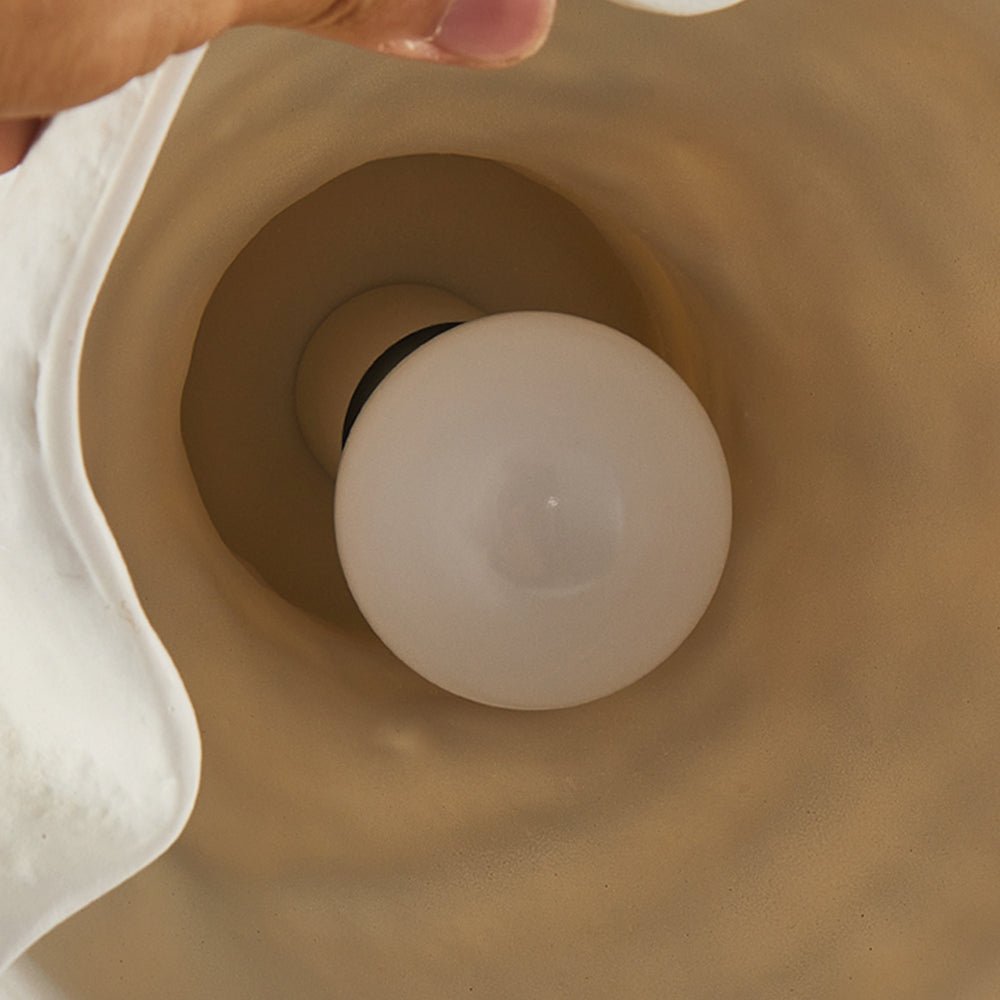 Suspension Wabi Sabi 1 Lumière Géométrique Gris Blanc pour Salle à Manger
