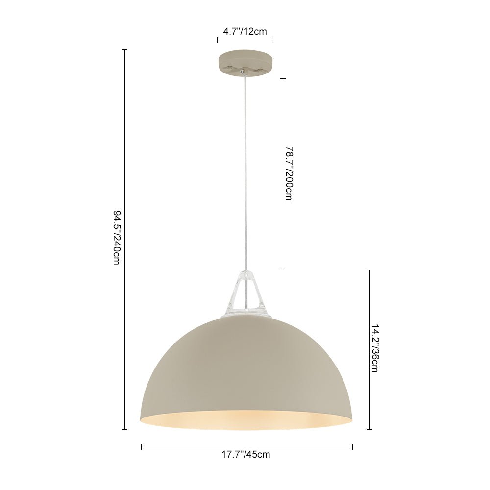 Suspension Luminaire 1 Lumière Minimaliste Dôme pour Salle à Manger