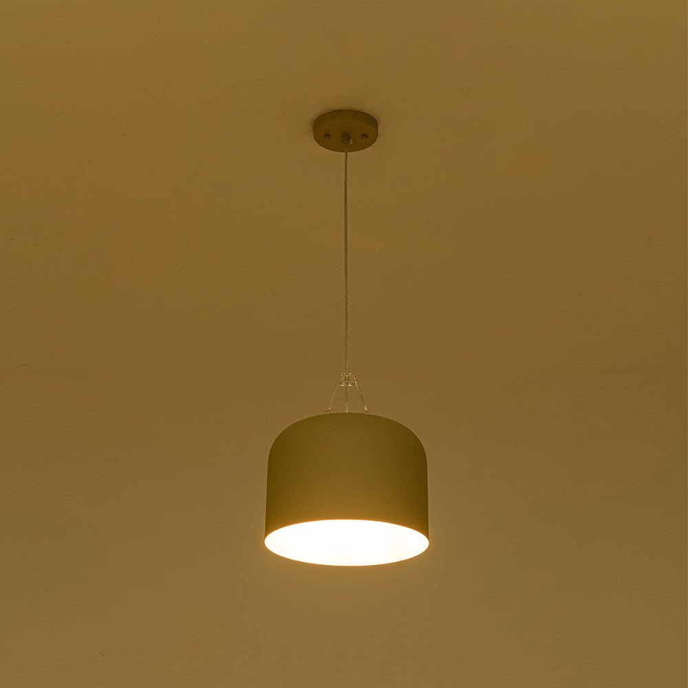 Suspension Luminaire 1 Lumière Minimaliste Tambour pour Salle à Manger