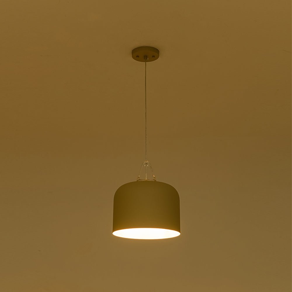 Suspension Luminaire 1 Lumière Minimaliste Tambour pour Salle à Manger