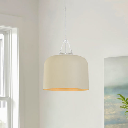 Suspension Luminaire 1 Lumière Minimaliste Tambour pour Salle à Manger