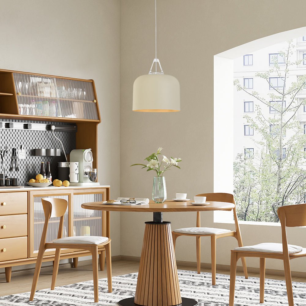 Suspension Luminaire 1 Lumière Minimaliste Tambour pour Salle à Manger
