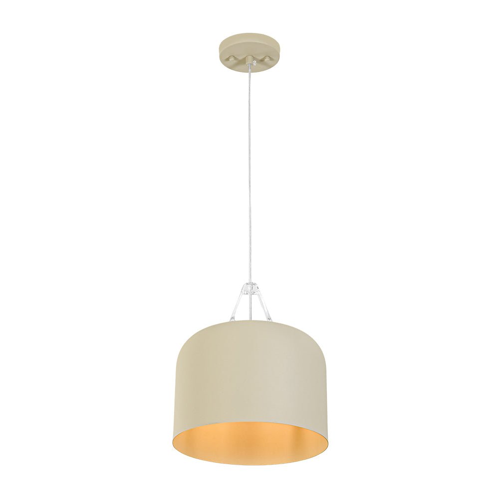 Suspension Luminaire 1 Lumière Minimaliste Tambour pour Salle à Manger