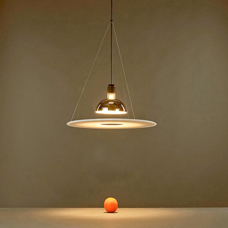 Suspension Salle à Manger Assiette en Métal