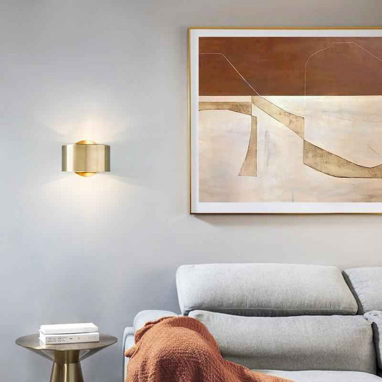 Applique Murale Laiton Mid Century une Luminaire en Brossé Finish pour Chambre