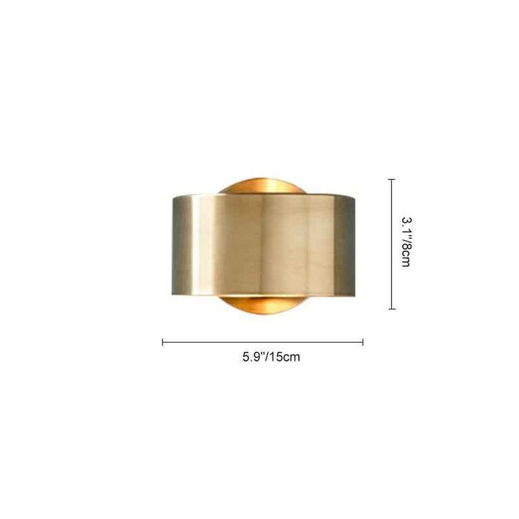 Applique Murale Laiton Mid Century une Luminaire en Brossé Finish pour Chambre