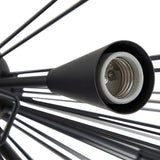 Lustre Salon Spoutnik 10 Lumières en Laiton
